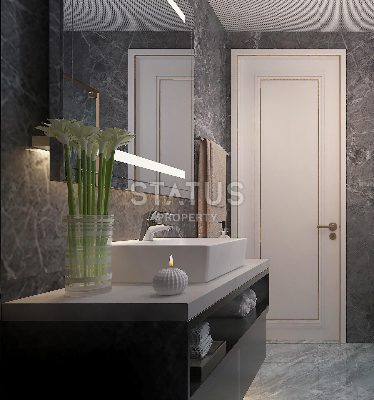 Комплекс на стадии строительства с видовыми квартирами 2+1 – 110 кв м, 3+1 – 120 кв м в районе Тедже, Мерсин. фото 22