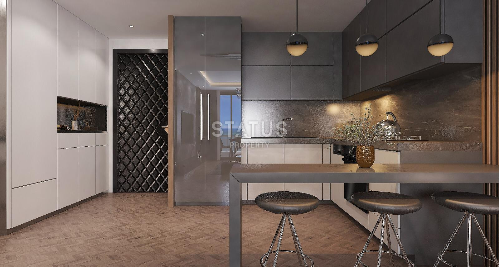 Комплекс на стадии строительства с видовыми квартирами 2+1 – 110 кв м, 3+1 – 120 кв м в районе Тедже, Мерсин. фото 23