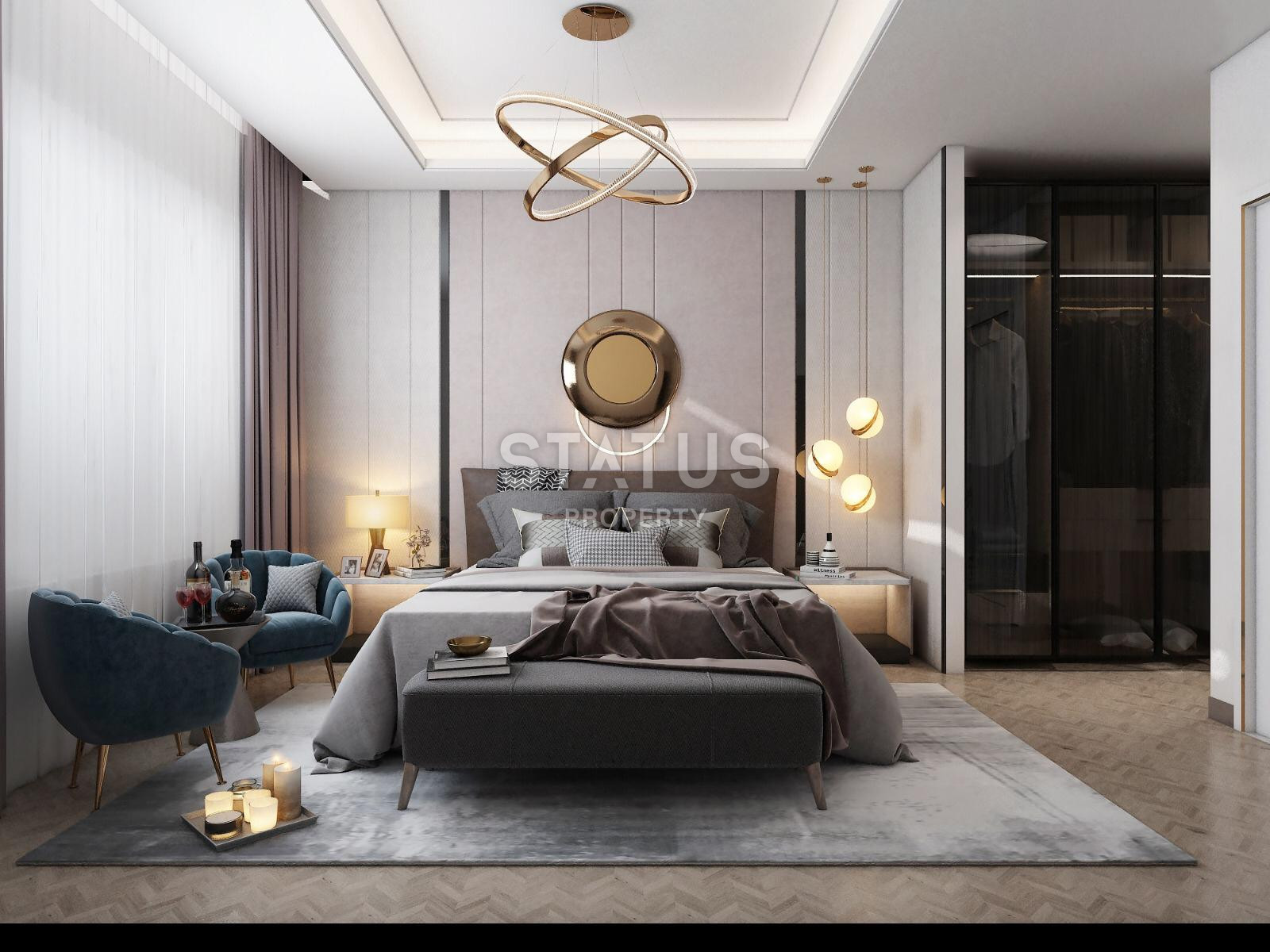 Комплекс на стадии строительства с видовыми квартирами 2+1 – 110 кв м, 3+1 – 120 кв м в районе Тедже, Мерсин. фото 27