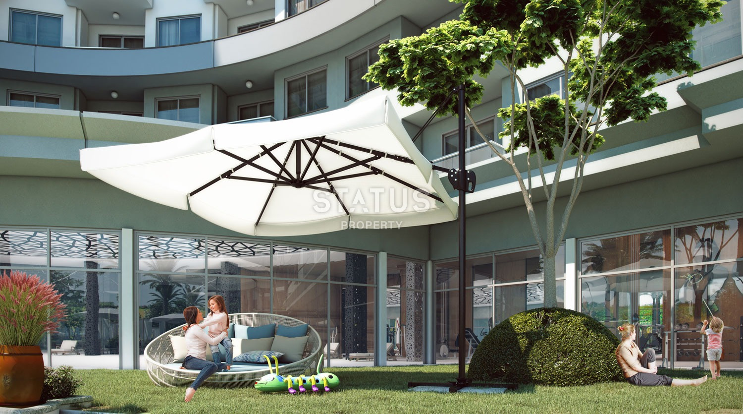 Апартаменты 1+1 в элитном комплексе класса люкс в районе Махмутлар, 50 кв.м. фото 12