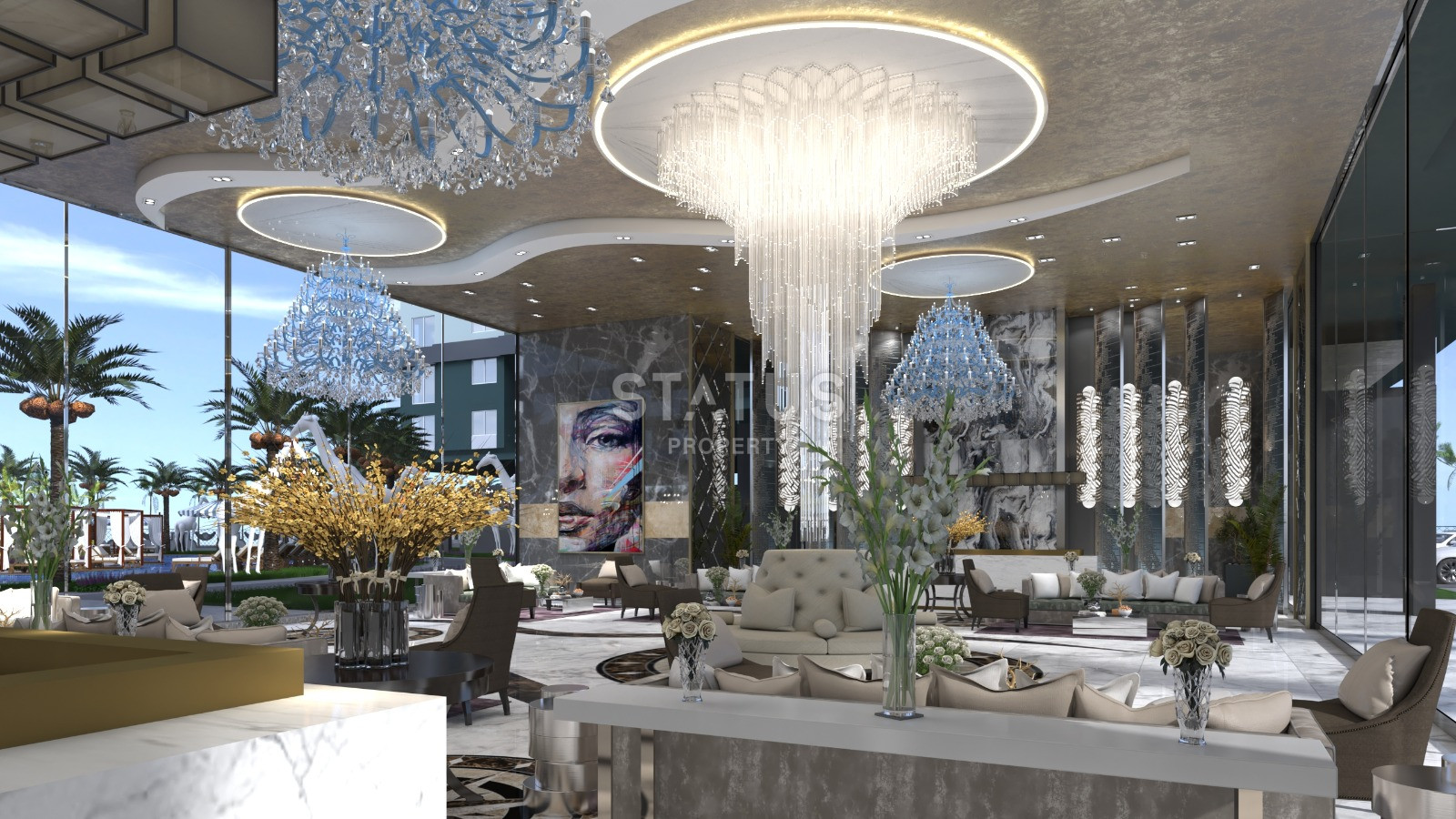 Апартаменты 1+1 в элитном комплексе класса люкс в районе Махмутлар, 50 кв.м. фото 20