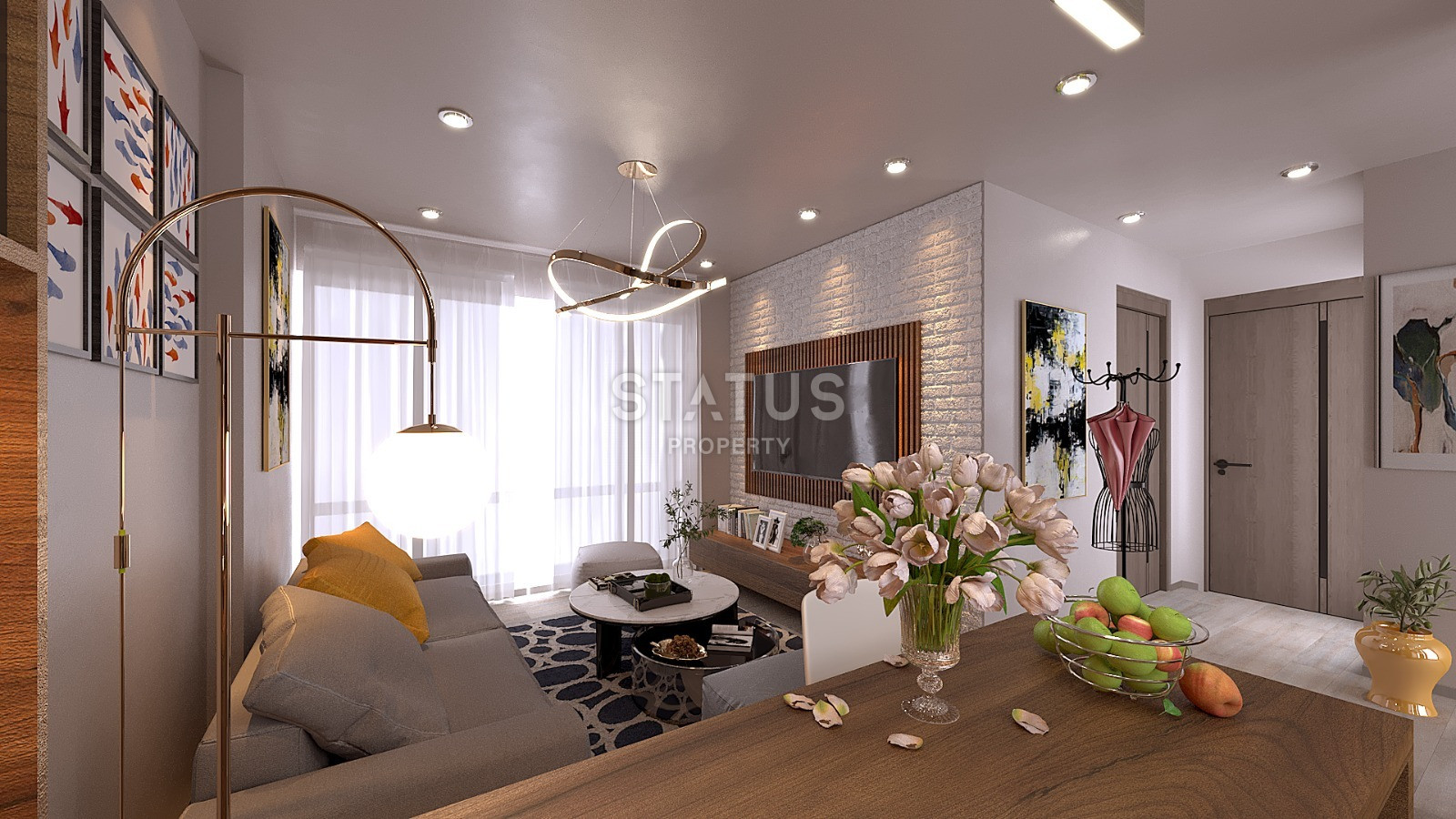 Инвестиционный проект на стадии строительства в районе Енишехир, Мерсин. 1+1 – 60 кв м, 2+1 – 80 кв м фото 9