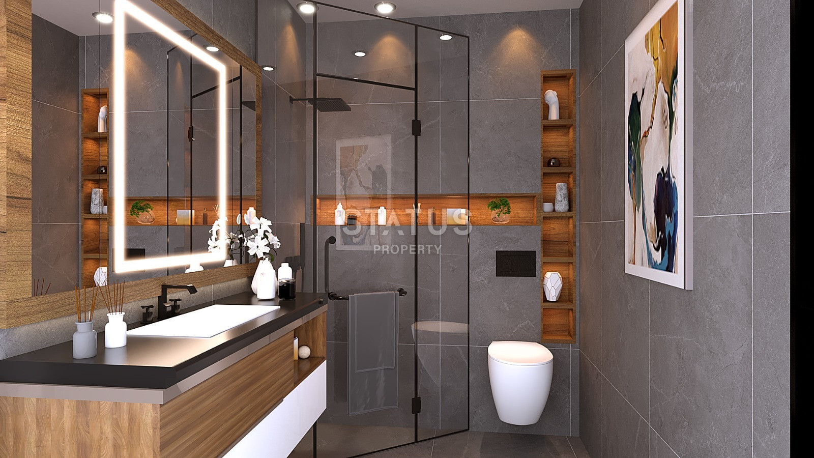 Инвестиционный проект на стадии строительства в районе Енишехир, Мерсин. 1+1 – 60 кв м, 2+1 – 80 кв м фото 11