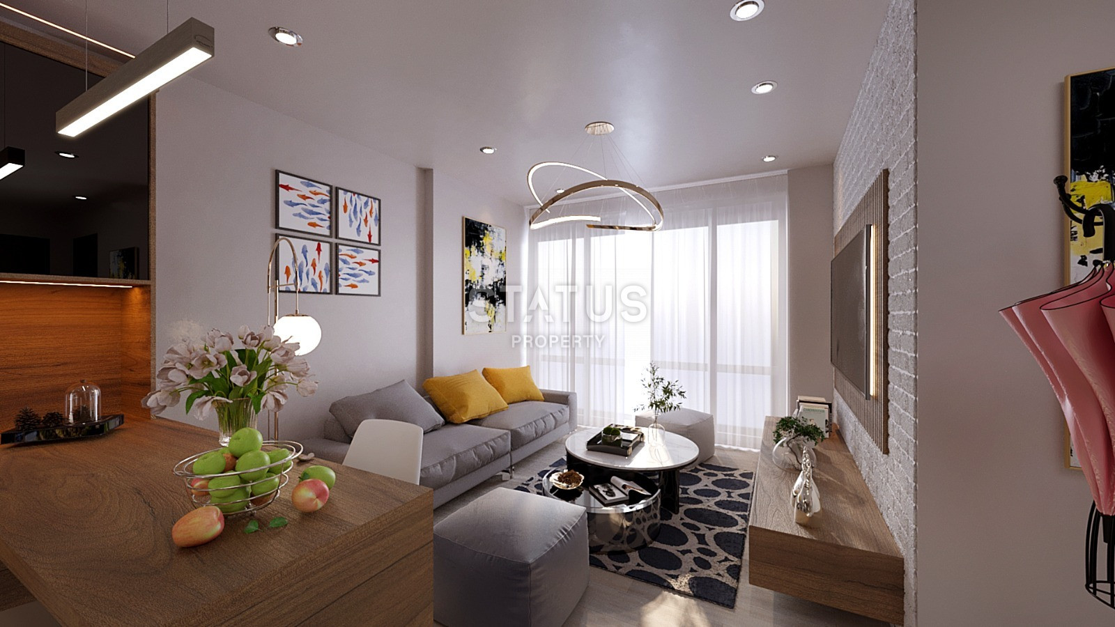 Инвестиционный проект на стадии строительства в районе Енишехир, Мерсин. 1+1 – 60 кв м, 2+1 – 80 кв м фото 17