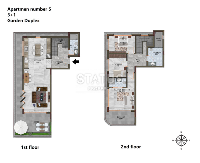 На этапе котлована апартаменты в Каргыджаке, от 60-214 м2 фото 42