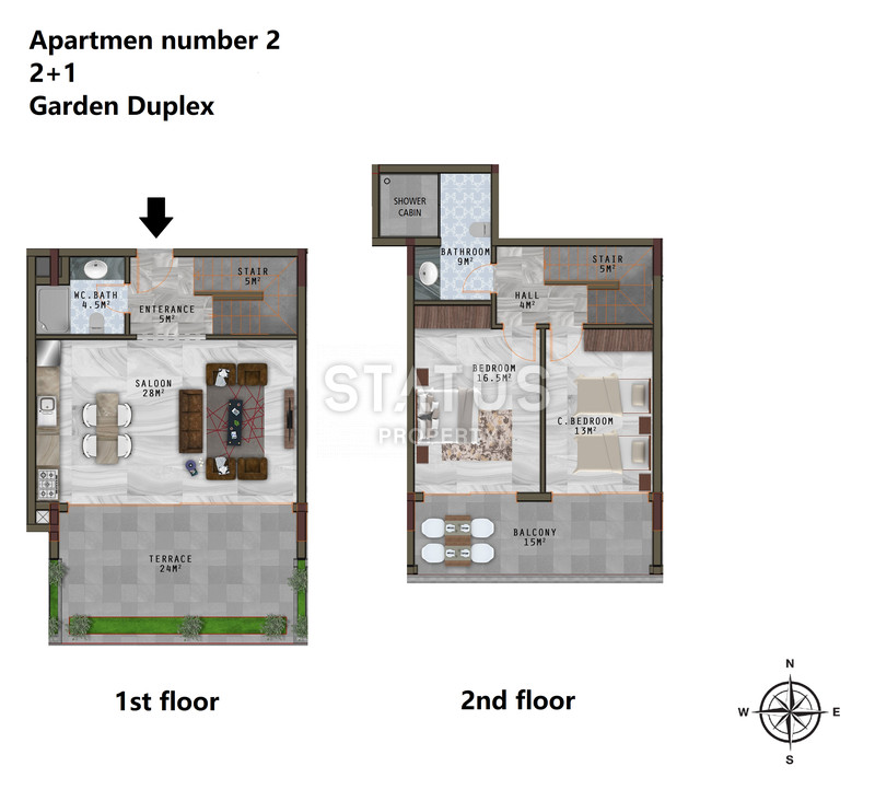 На этапе котлована апартаменты в Каргыджаке, от 60-214 м2 фото 45