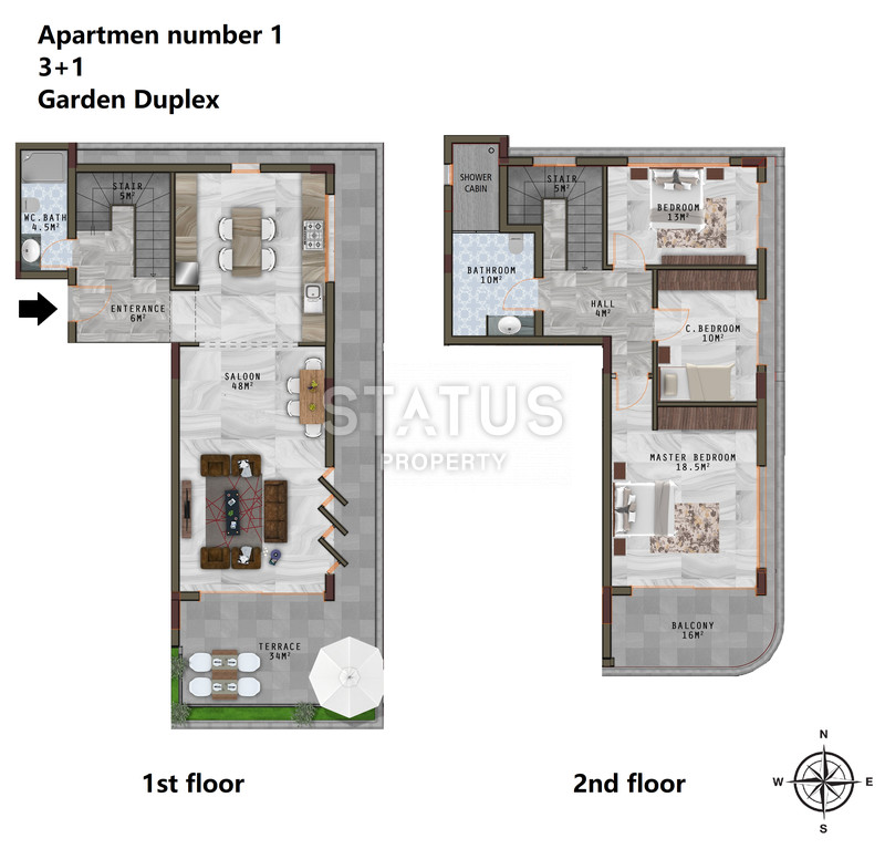 На этапе котлована апартаменты в Каргыджаке, от 60-214 м2 фото 46