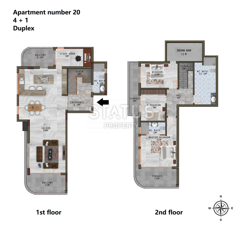 На этапе котлована апартаменты в Каргыджаке, от 60-214 м2 фото 52