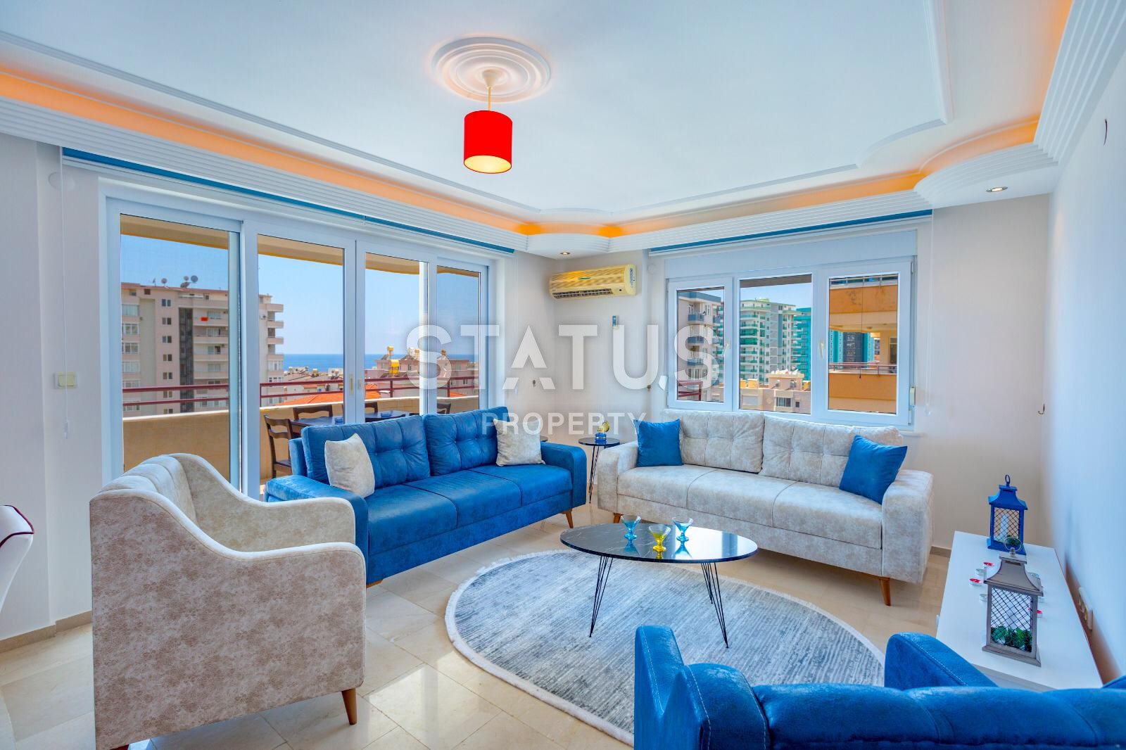 Квартира с новой мебелью и красивым видами в комплексе с бассейном в Махмутларе 135 кв.м. фото 3