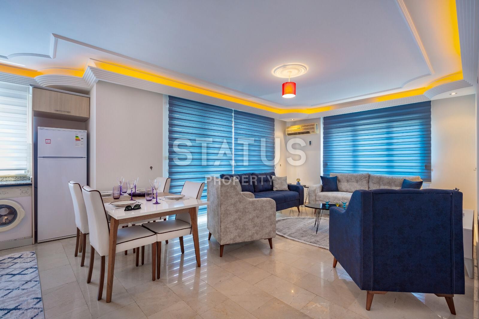 Квартира с новой мебелью и красивым видами в комплексе с бассейном в Махмутларе 135 кв.м. фото 11