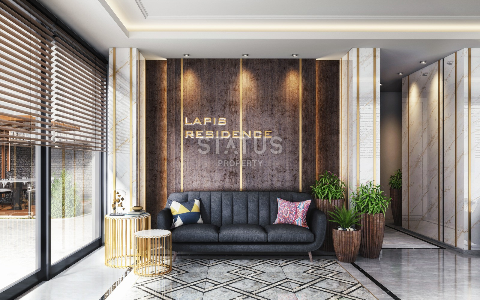 На стадии строительства в центре Алании в районе пляжа Кейкубат, студия, 1+1, 2+1, 3+1, от 32-163 м2 фото 14