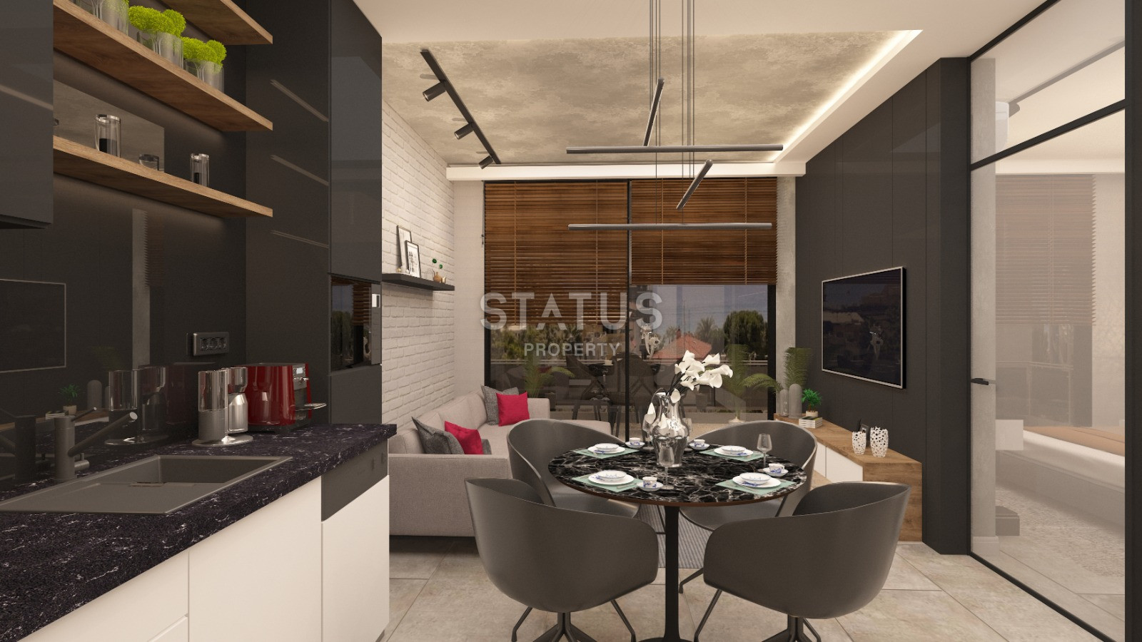 Инвестиционный проект на стадии котлована в 150 метрах от пляжа Клеопатры, 60- 172 м2 фото 5