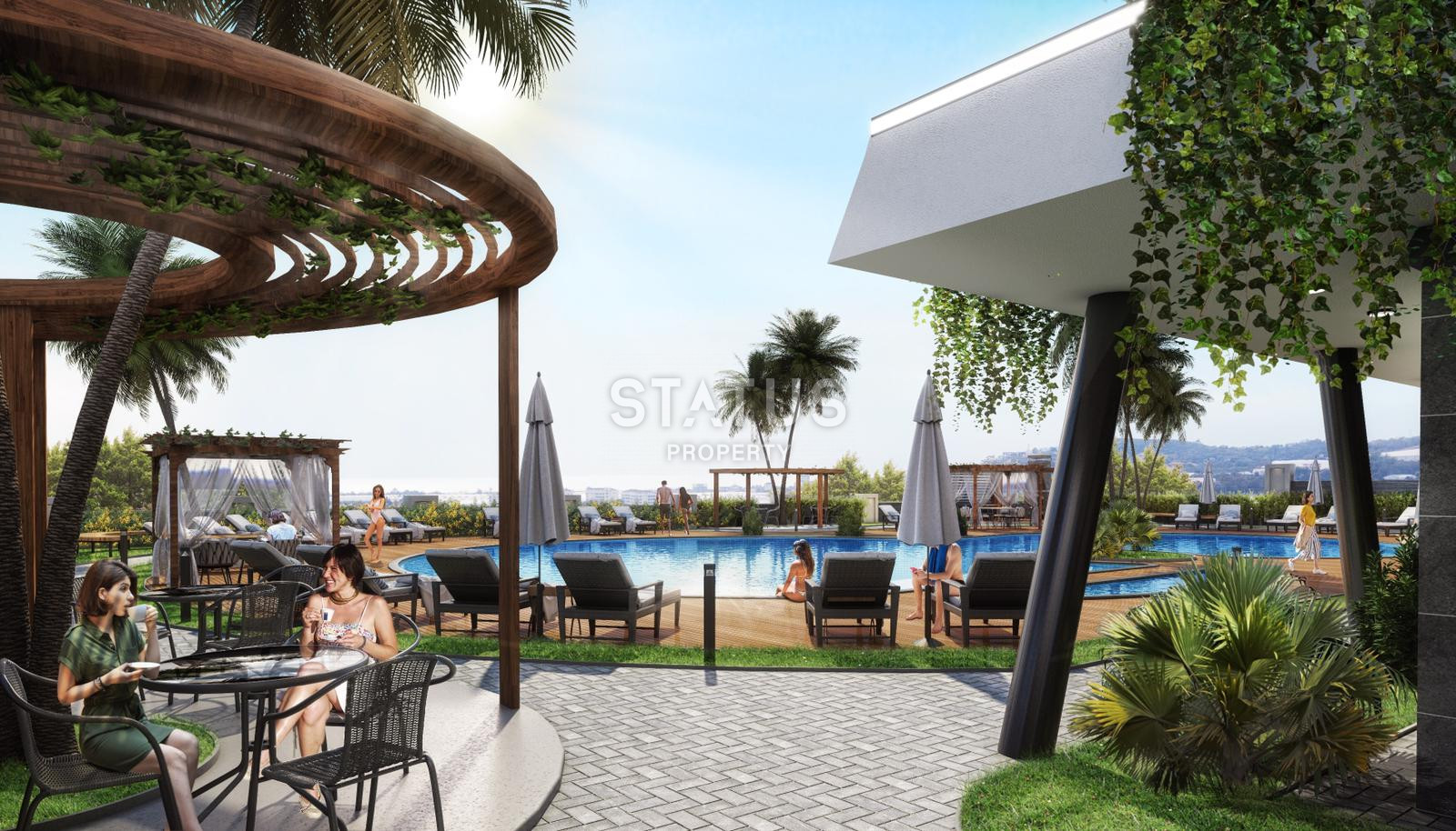 Видовой комплекс в районе Демирташ с отельной инфраструктурой, от 40- 194 кв.м. фото 25