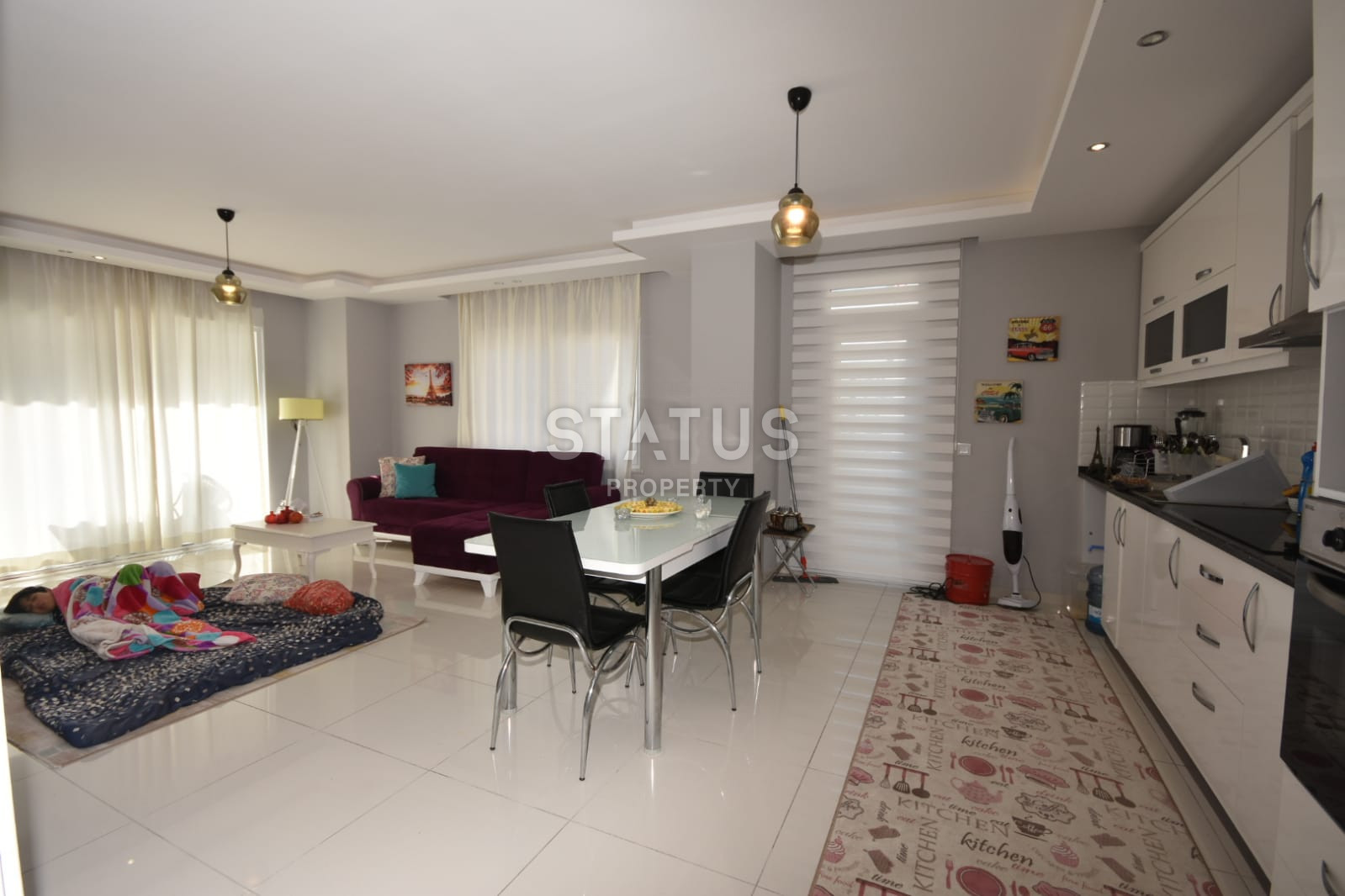 Furnished apartment 1+1, 100 meters from the sea, in the Mahmutlar area, 80 sq.m. фото 4