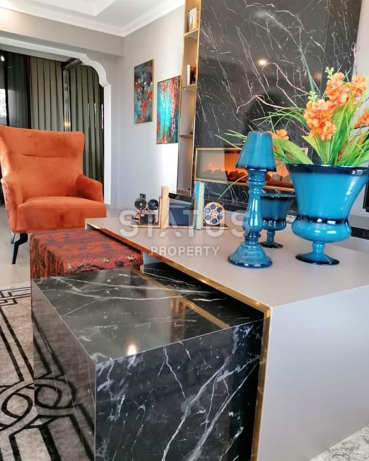 Таунхаус 3+1 с видом на море, горы и Крепость, 160 м2 в центральной части Алании. фото 5