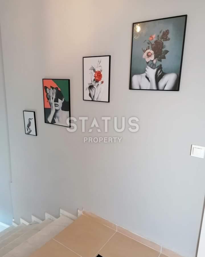 Таунхаус 3+1 с видом на море, горы и Крепость, 160 м2 в центральной части Алании. фото 15