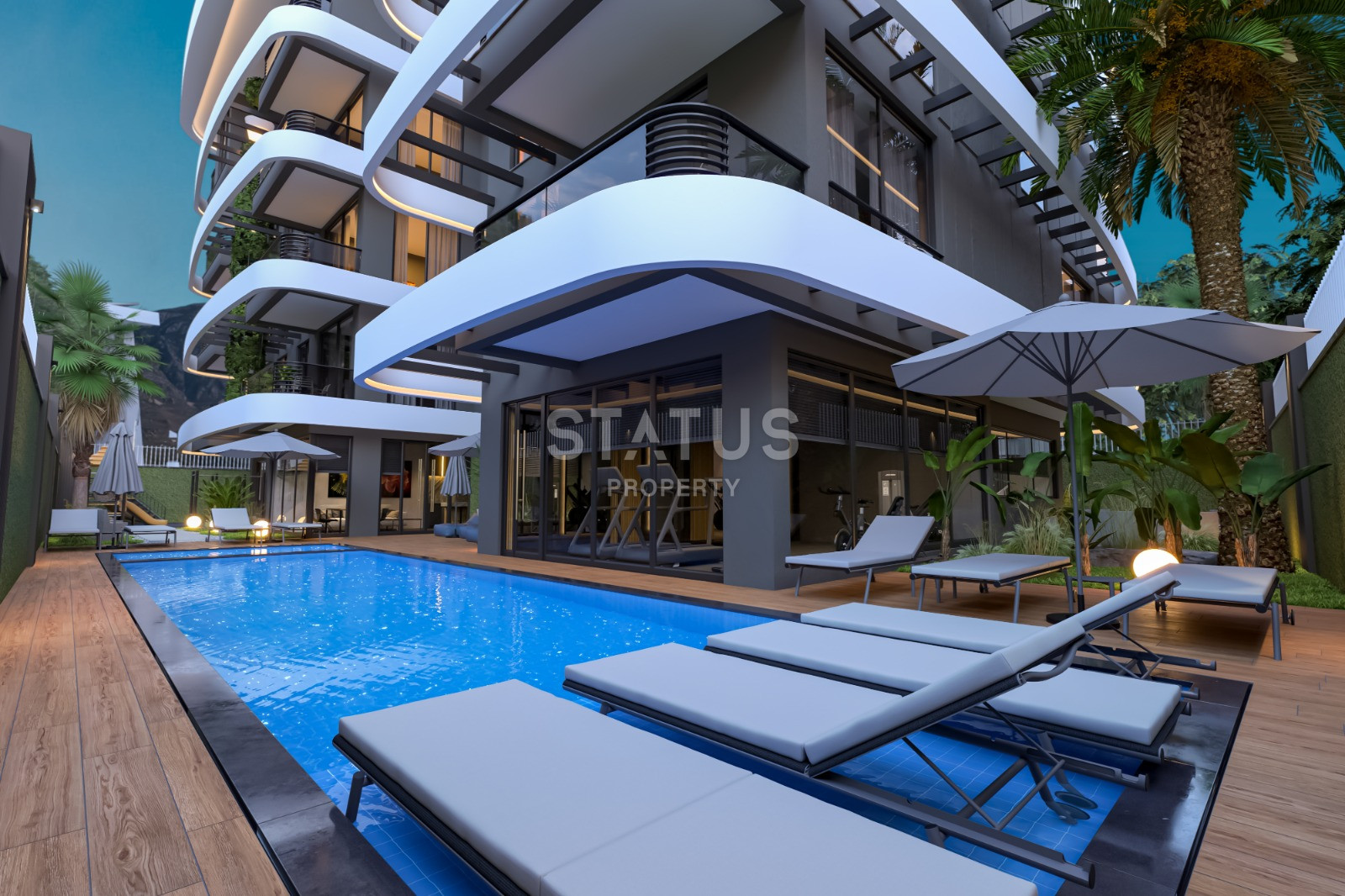 Инвестиционный проект на стадии котлована в 500 метрах от моря, в районе Оба, апартаменты 1+1, 3+1, от 44 до 177 кв.м. фото 4