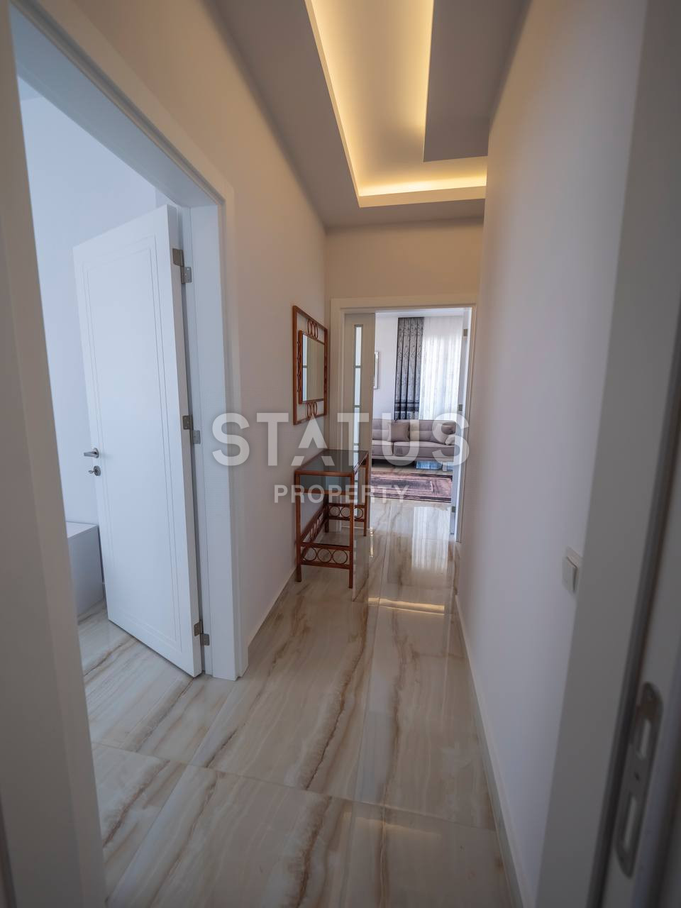 Apartments 1+1 and 2+1 in a new finished complex 500 meters from the sea in Kargicak, from 60 to 110 sq.m. фото 3