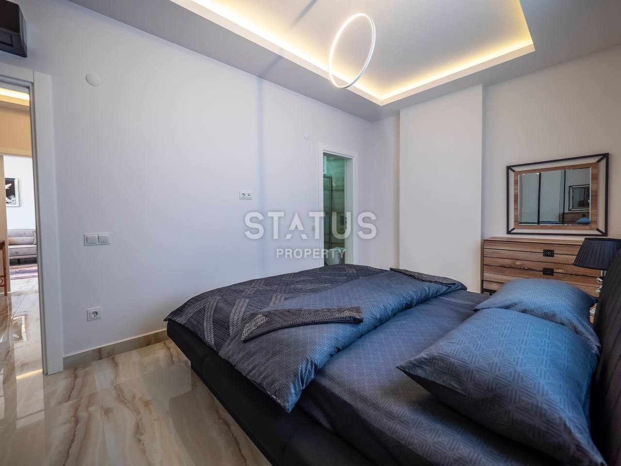 Apartments 1+1 and 2+1 in a new finished complex 500 meters from the sea in Kargicak, from 60 to 110 sq.m. фото 8