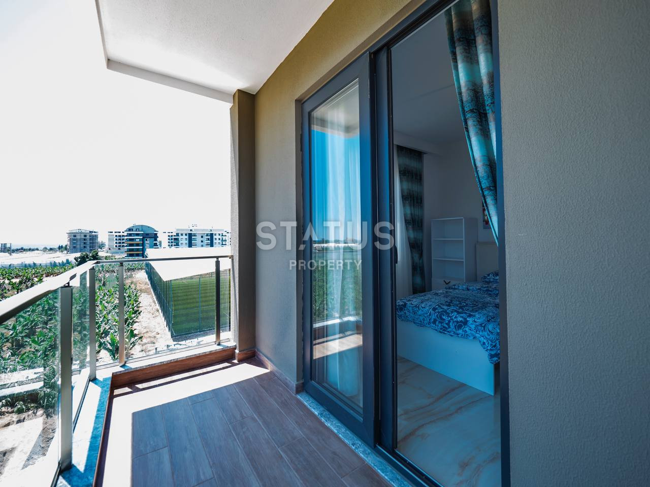 Apartments 1+1 and 2+1 in a new finished complex 500 meters from the sea in Kargicak, from 60 to 110 sq.m. фото 11