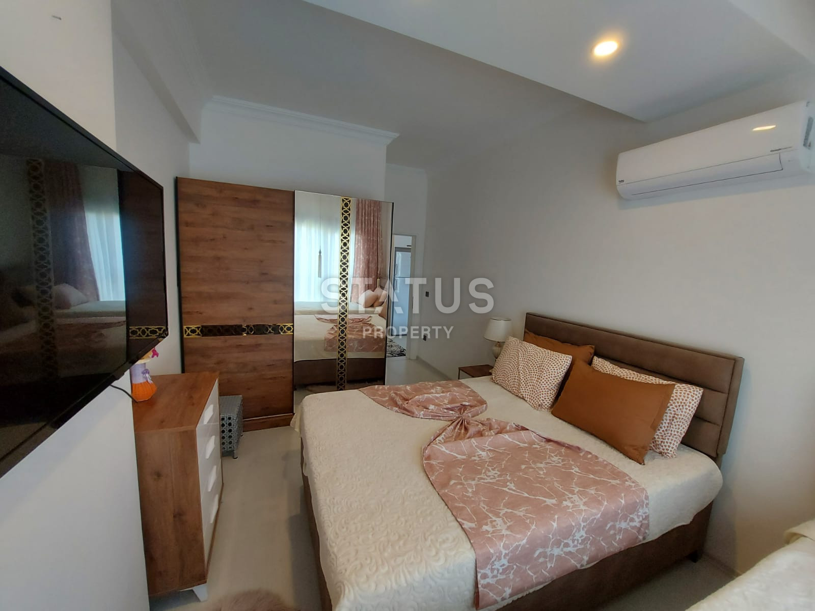 Мебелированные апартаменты 1+1, в 500 метрах от моря, в районе Махмутлар, 65 кв.м. фото 5