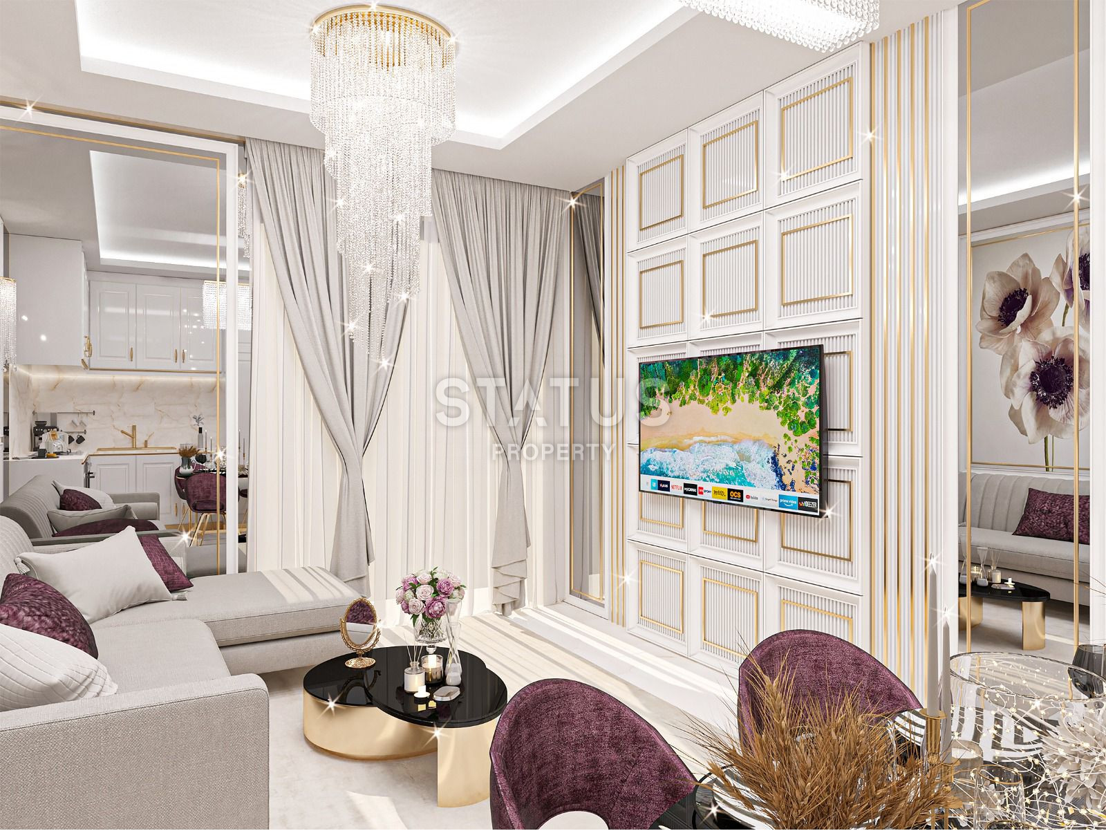 Эксклюзивный, инвестиционный проект на стадии котлована в центре Алании, апартаменты 1+1, пентхаусы 2+1, 51 м² - 116 м² фото 4