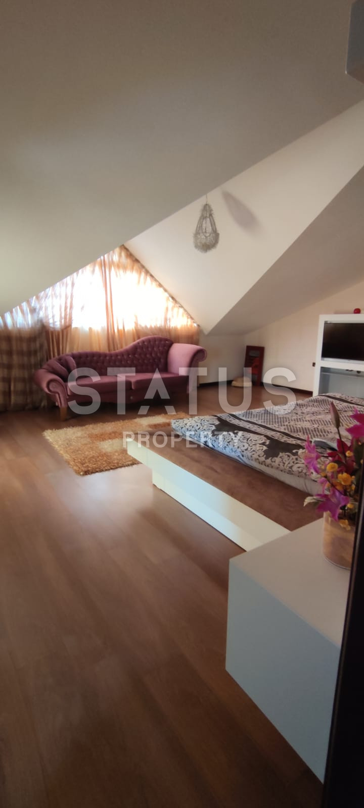 Дуплекс 3+2 с видом на море и Аланийскую крепость, 250 кв.м. фото 4