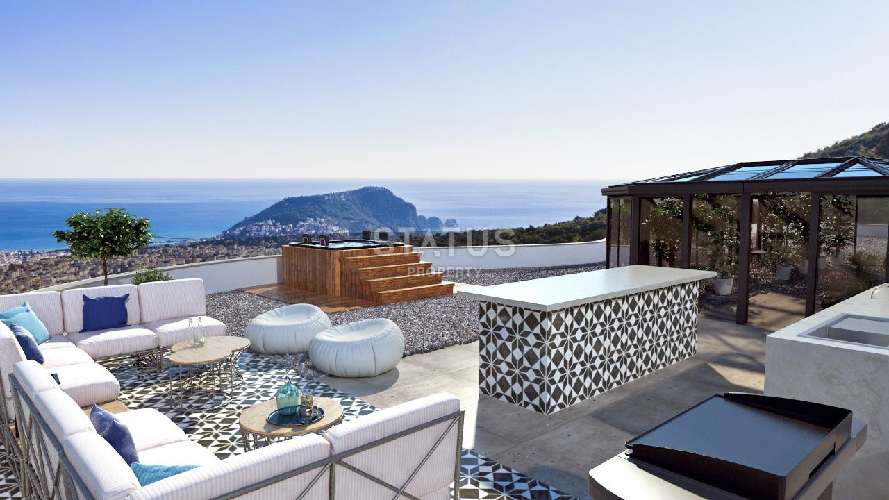 Три виллы 5+2 класса премиум с панорамным видом на средиземное море, 700 м2 фото 4