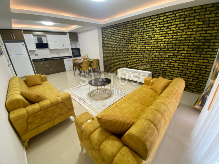 Просторная 1+1 в комплексе с инфраструктурой, полный пакет мебели и техники, 80 м2, Махмутлар фото 1