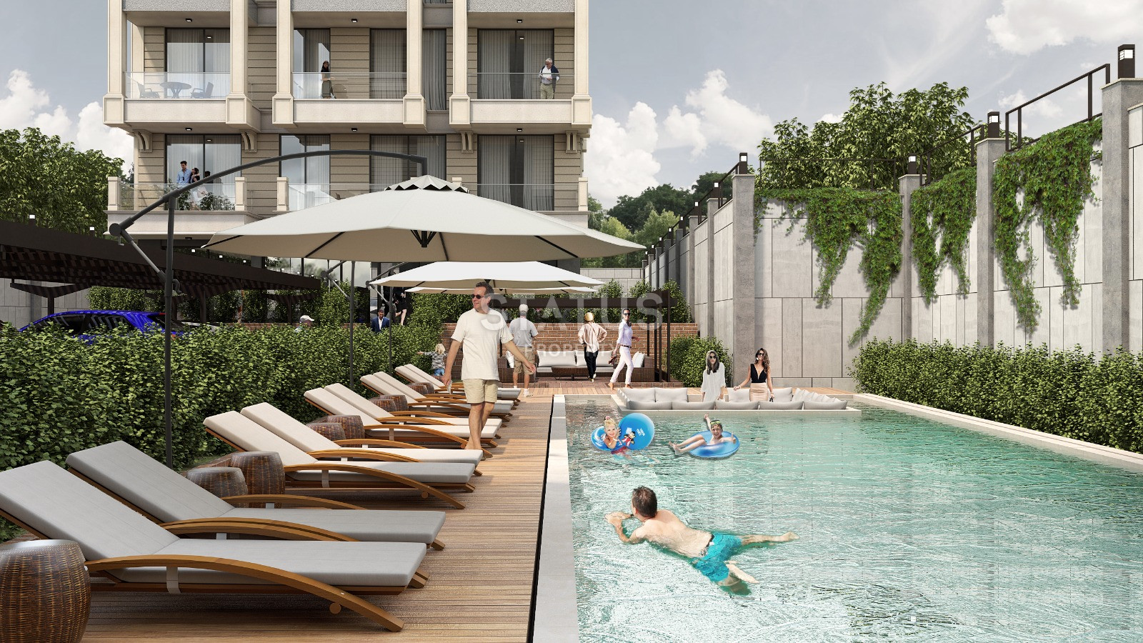 Новый проект на этапе строительства в Кестеле, в 250 метрах от моря, 55-125 кв.м. фото 9