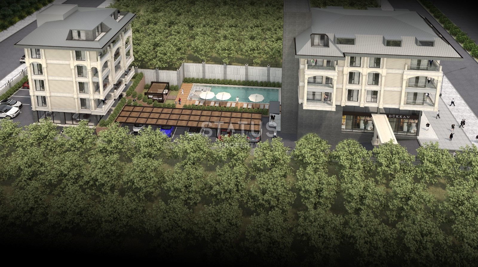 Новый проект на этапе строительства в Кестеле, в 250 метрах от моря, 55-125 кв.м. фото 10