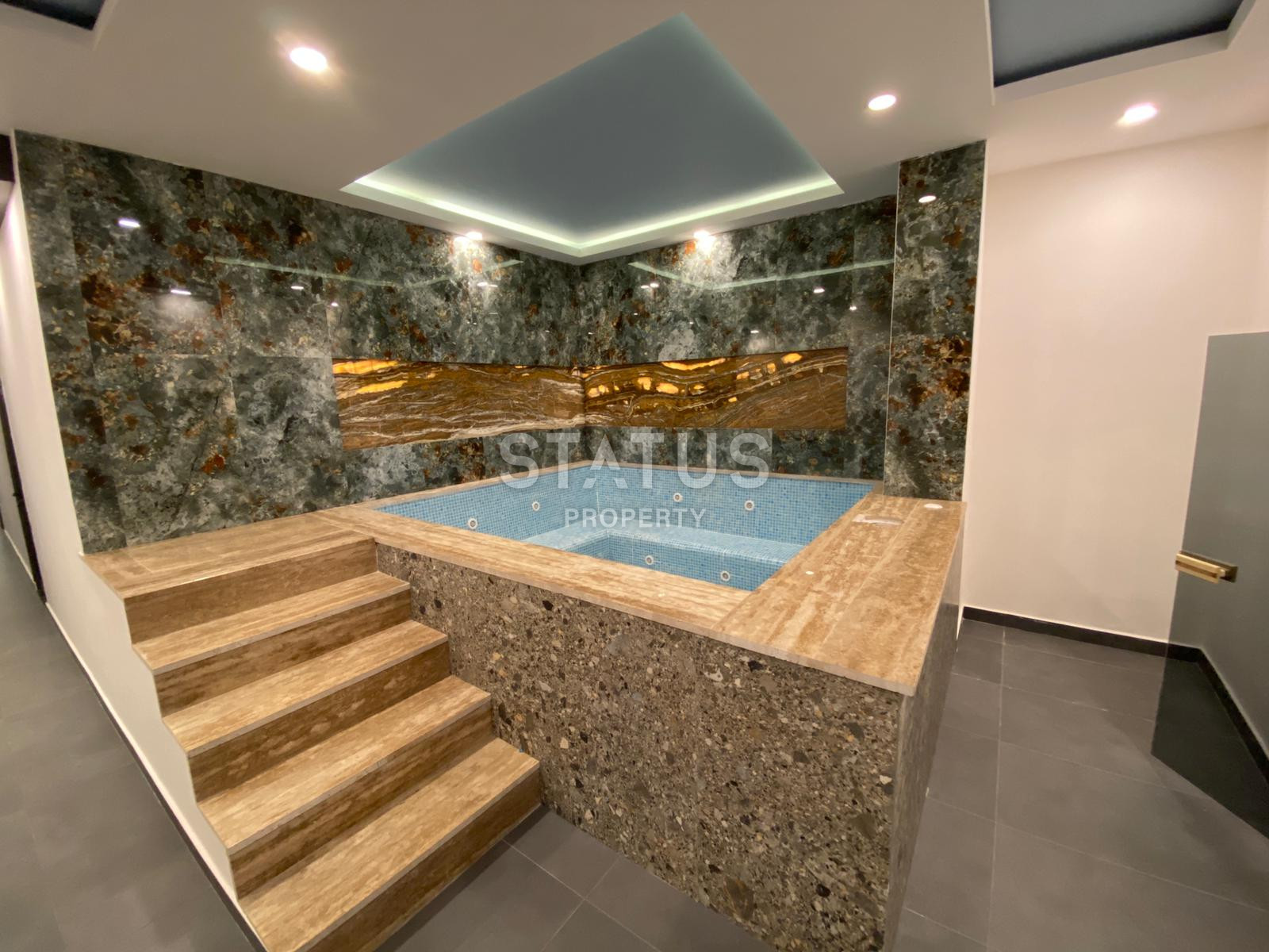 Просторные апартаменты 2+1 с видом на горы и море, в районе Махмутлар 120 кв.м. фото 11