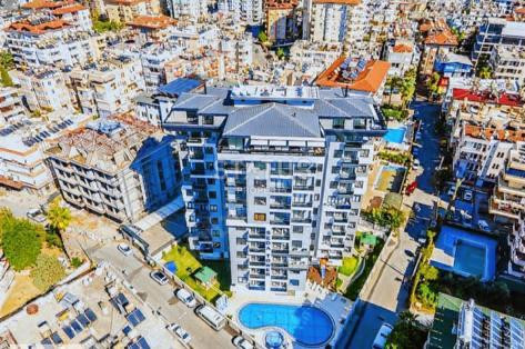 Видовая квартира 1+1, в центре Алании, 450 метров от пляжа Кейкубат, 58 кв.м. фото 2