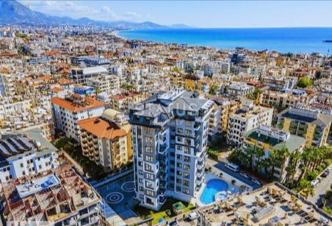 Видовая квартира 1+1, в центре Алании, 450 метров от пляжа Кейкубат, 58 кв.м. фото 5