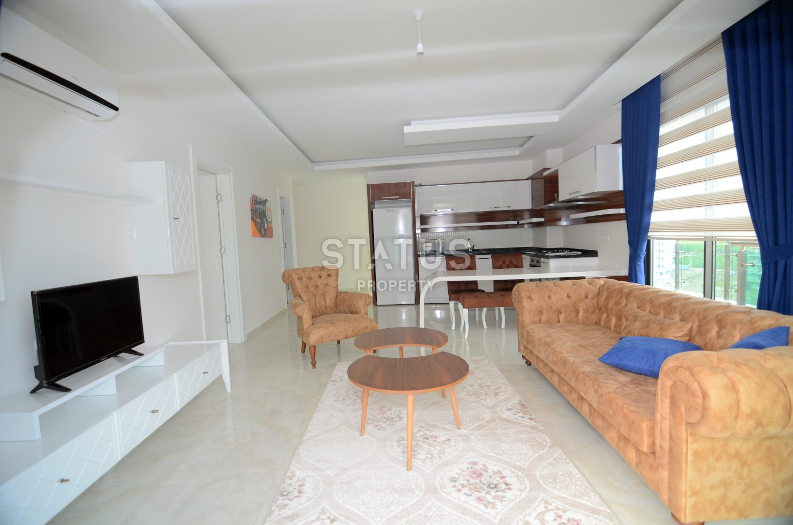 Просторная квартира 1+1 с мебелью в комплексе с инфраструктурой, 75 м2 фото 20