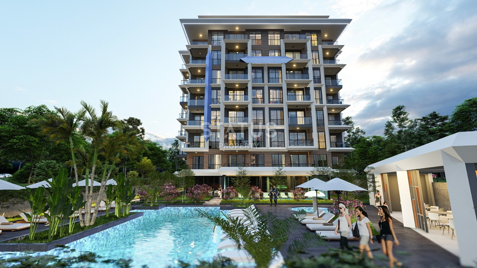 Проект на стадии котлована, в районе Авсаллар, 1+1, дуплексы 2+1, от 45,5 до 92,5 кв.м. фото 4