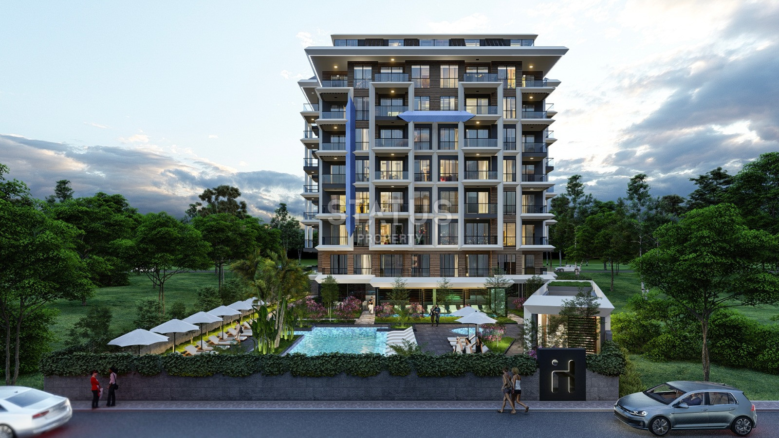 Проект на стадии котлована, в районе Авсаллар, 1+1, дуплексы 2+1, от 45,5 до 92,5 кв.м. фото 7