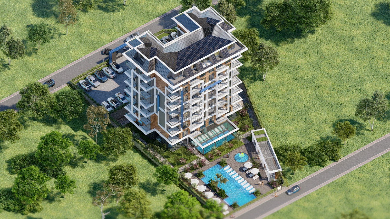 Проект на стадии котлована, в районе Авсаллар, 1+1, дуплексы 2+1, от 45,5 до 92,5 кв.м. фото 11