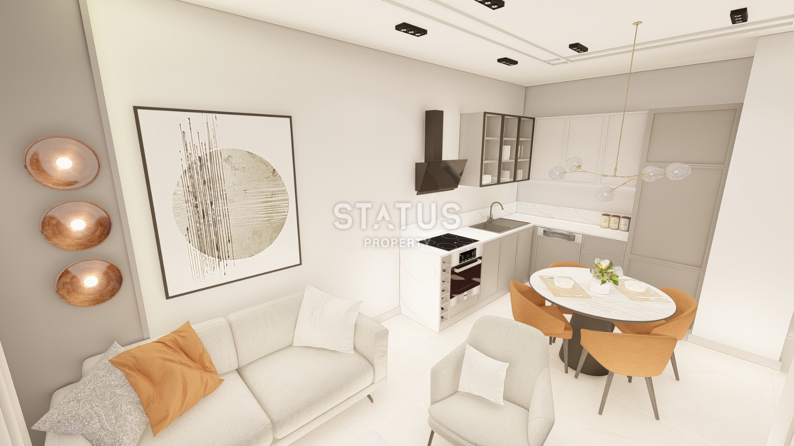 Проект на стадии котлована, в районе Авсаллар, 1+1, дуплексы 2+1, от 45,5 до 92,5 кв.м. фото 35