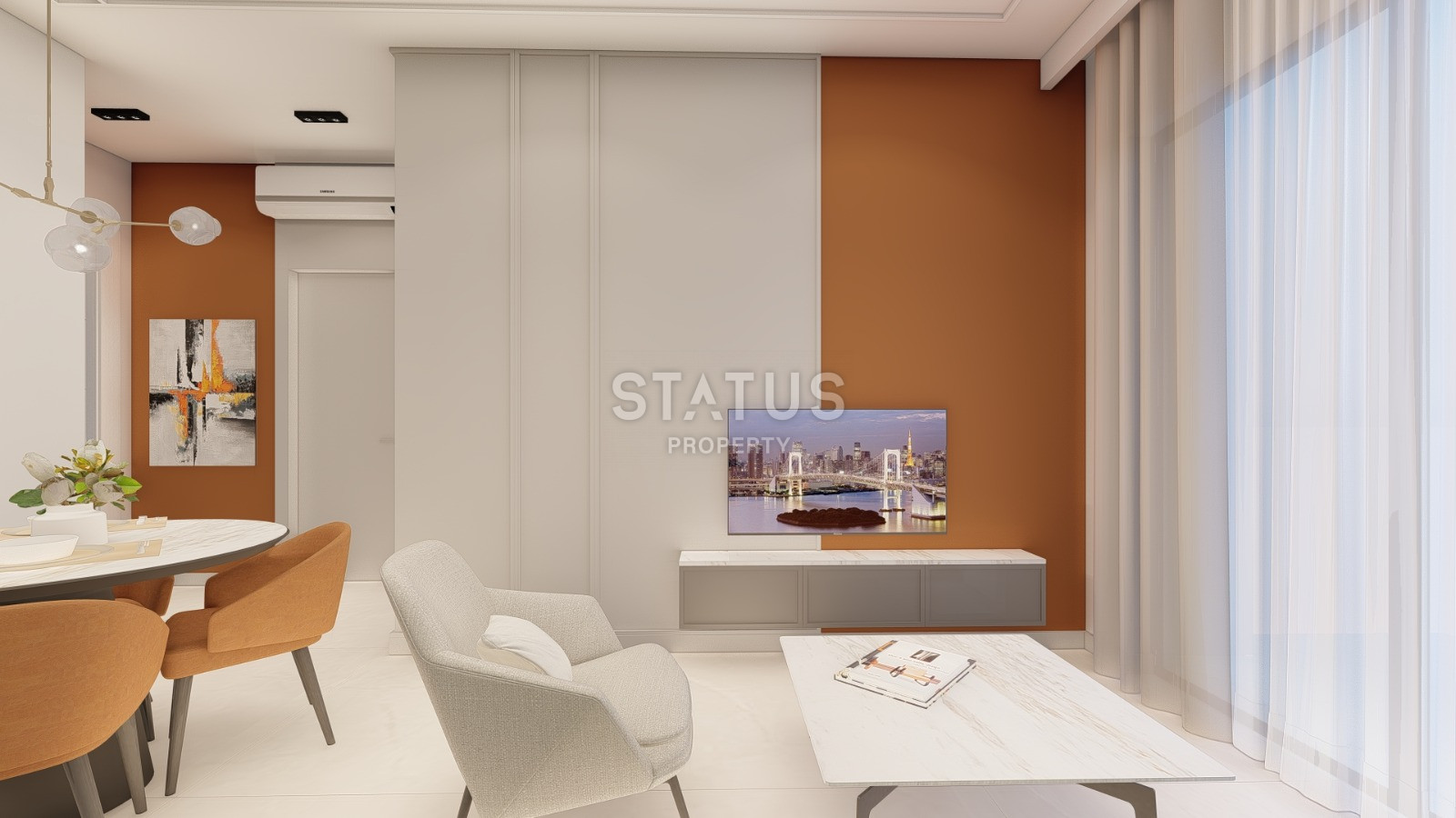 Проект на стадии котлована, в районе Авсаллар, 1+1, дуплексы 2+1, от 45,5 до 92,5 кв.м. фото 37