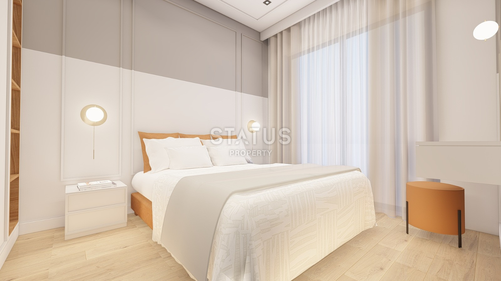 Проект на стадии котлована, в районе Авсаллар, 1+1, дуплексы 2+1, от 45,5 до 92,5 кв.м. фото 41