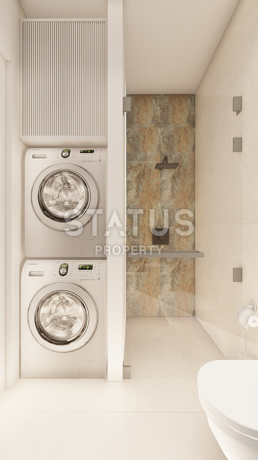 Проект на стадии котлована, в районе Авсаллар, 1+1, дуплексы 2+1, от 45,5 до 92,5 кв.м. фото 43