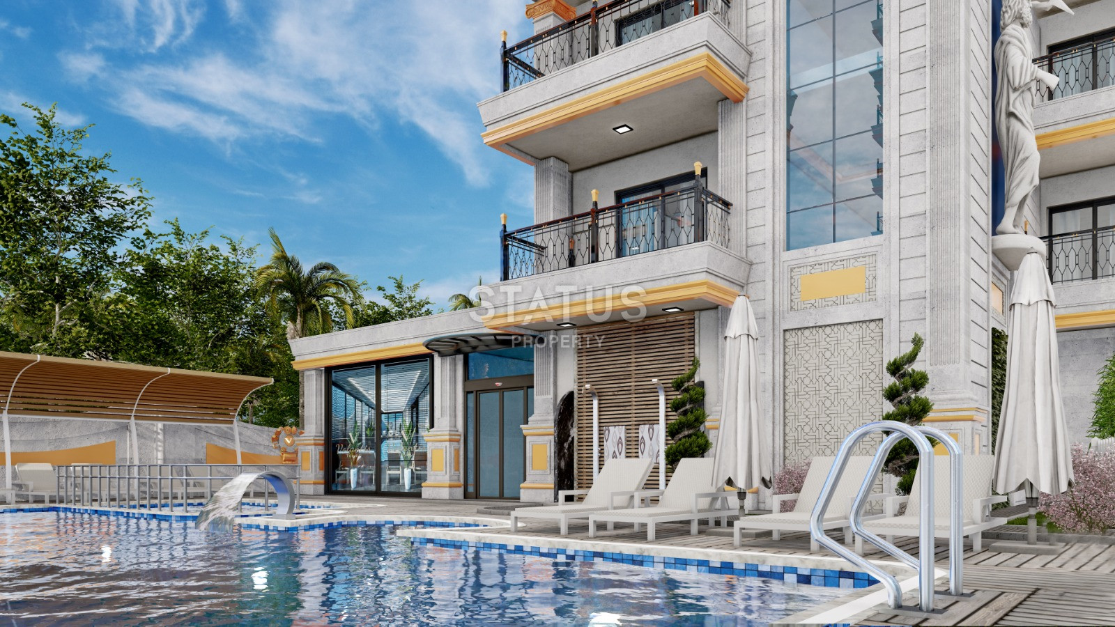 Проект на стадии котлована с видами на море и горы. Квартиры от 50 м2 в Махмутларе. фото 4