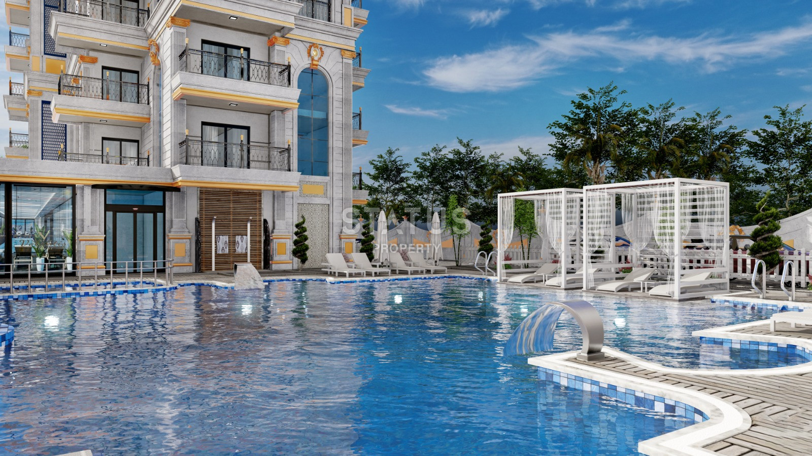 Проект на стадии котлована с видами на море и горы. Квартиры от 50 м2 в Махмутларе. фото 7