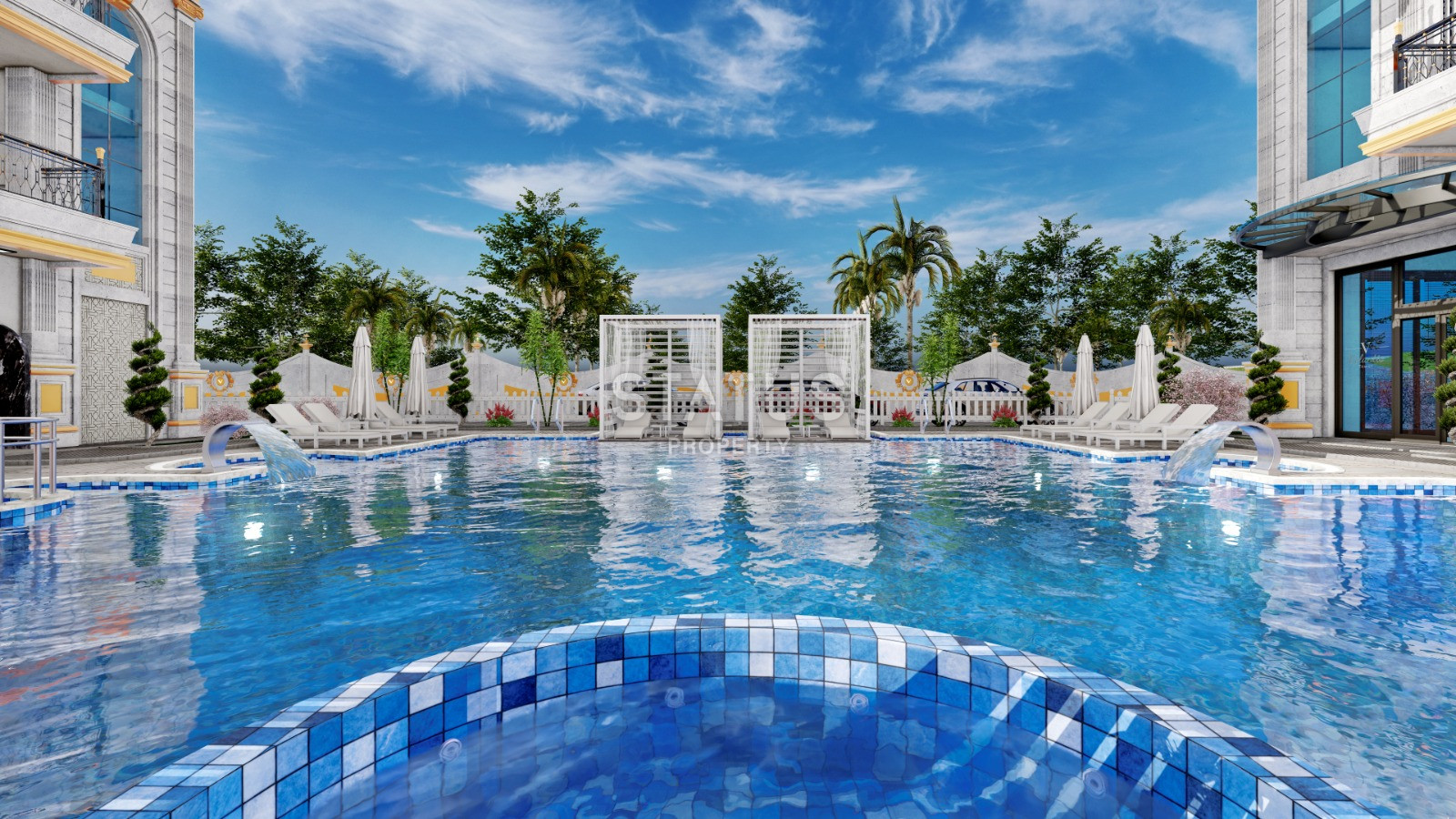 Проект на стадии котлована с видами на море и горы. Квартиры от 50 м2 в Махмутларе. фото 9