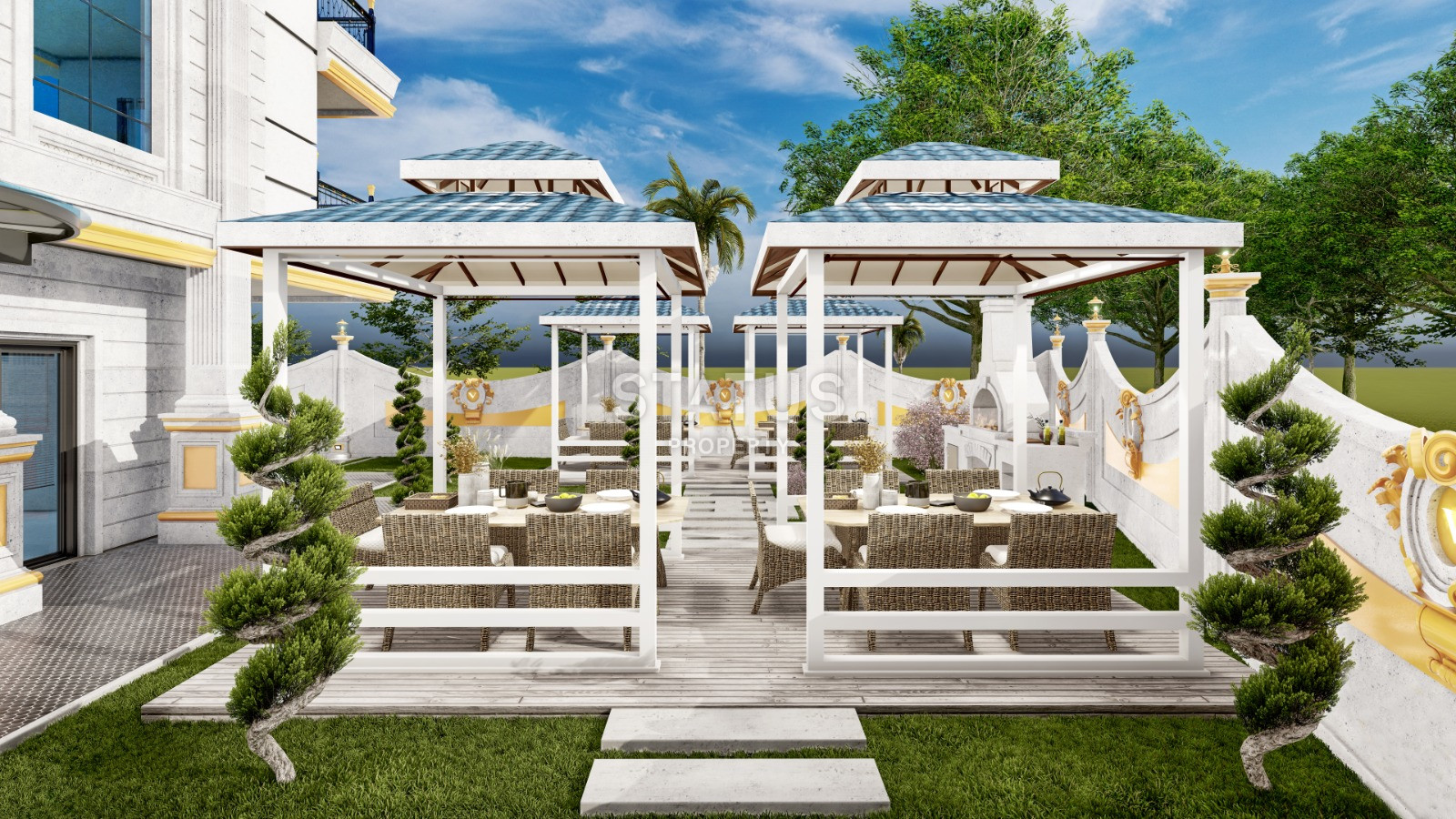 Проект на стадии котлована с видами на море и горы. Квартиры от 50 м2 в Махмутларе. фото 10