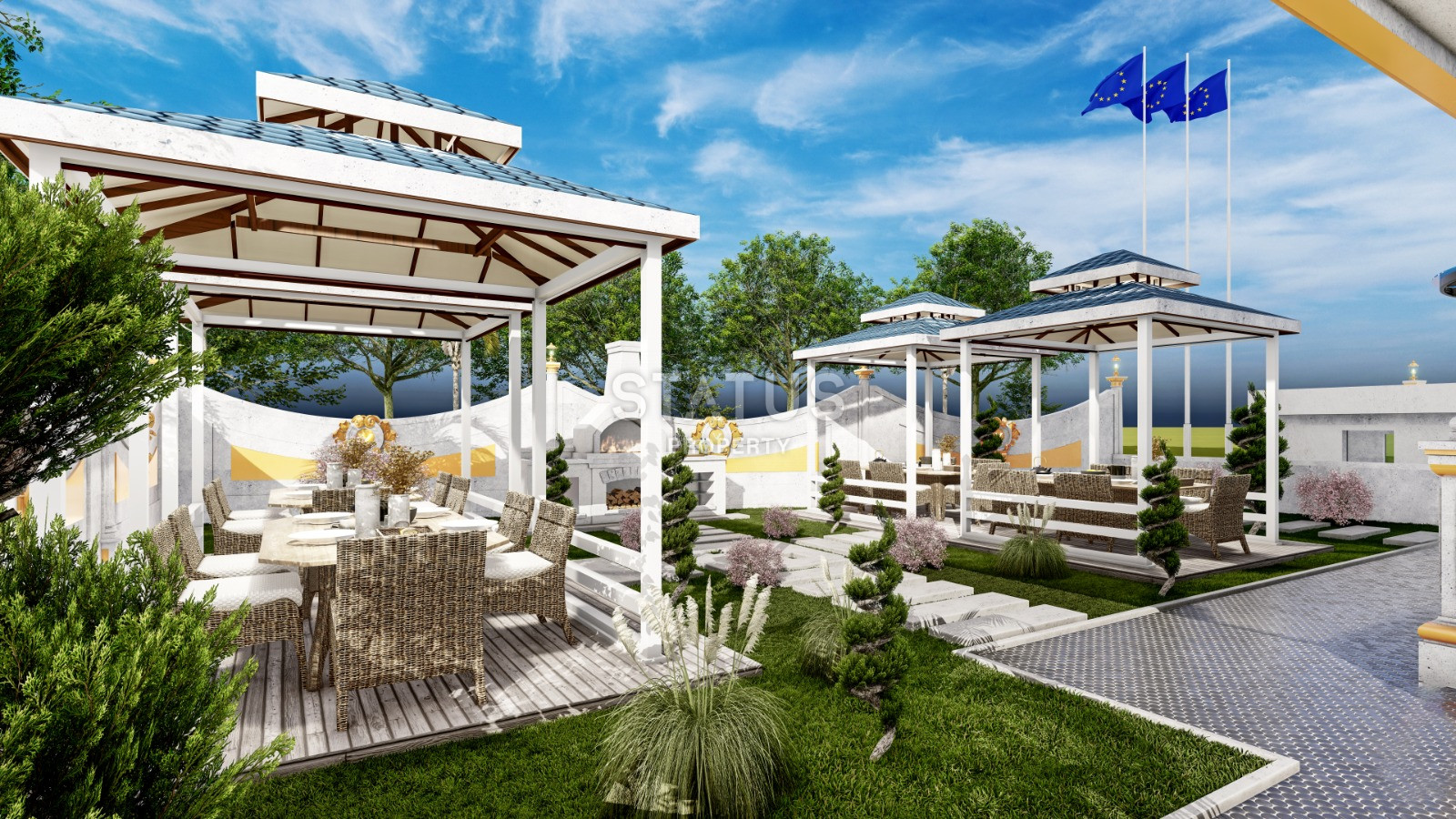 Проект на стадии котлована с видами на море и горы. Квартиры от 50 м2 в Махмутларе. фото 13