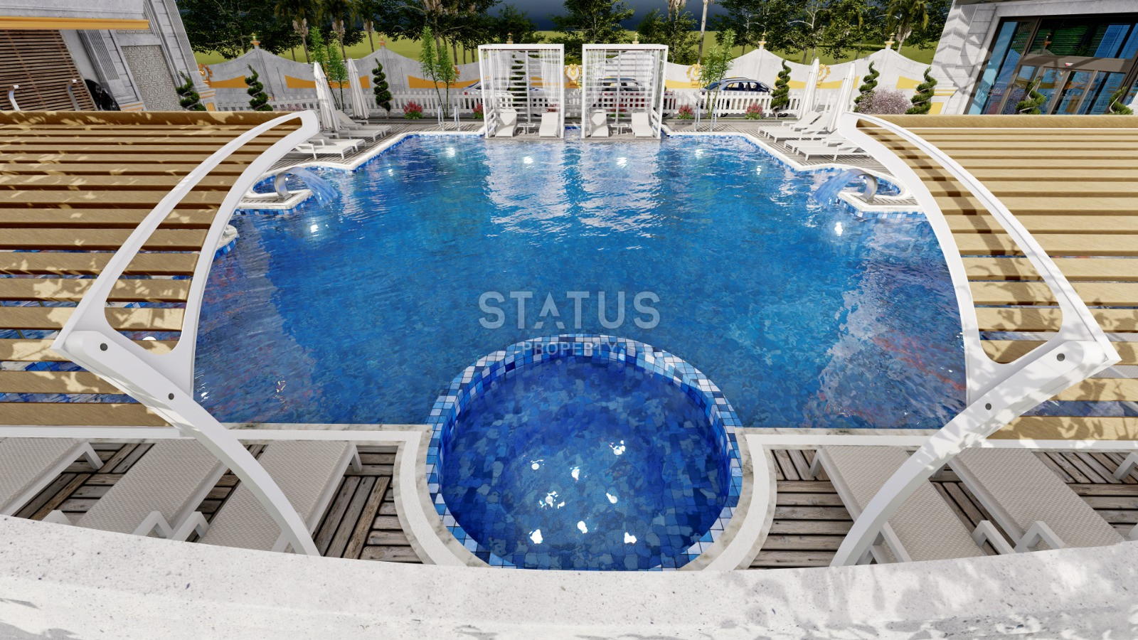 Проект на стадии котлована с видами на море и горы. Квартиры от 50 м2 в Махмутларе. фото 16