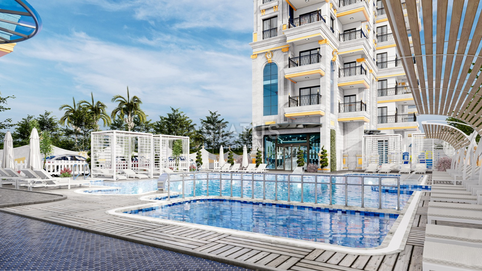 Проект на стадии котлована с видами на море и горы. Квартиры от 50 м2 в Махмутларе. фото 17