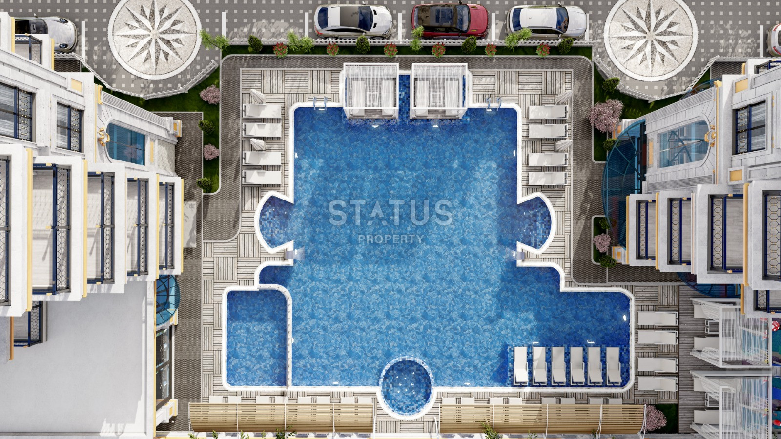 Проект на стадии котлована с видами на море и горы. Квартиры от 50 м2 в Махмутларе. фото 20